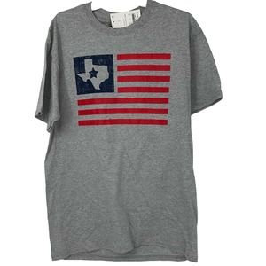 MODERN LUX AMERICAN FLAG GRAY UNISEX TEXAS DESIGN MEDIUM